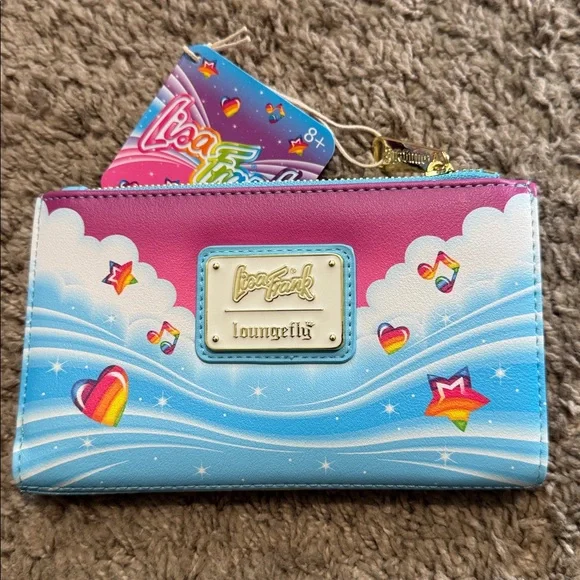 Loungefly Pink and Blue Unicorn and Dolphin Wallet - Picture 3 of 3